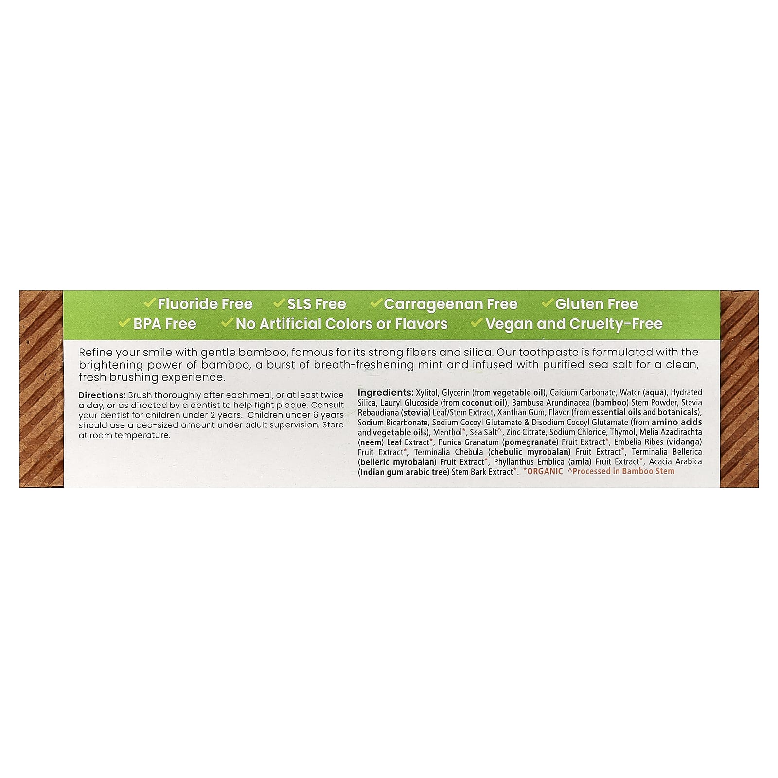 Himalaya Whitening Antiplaque Toothpaste, Bamboo and Sea Salt, Mint, 113 g - view 3